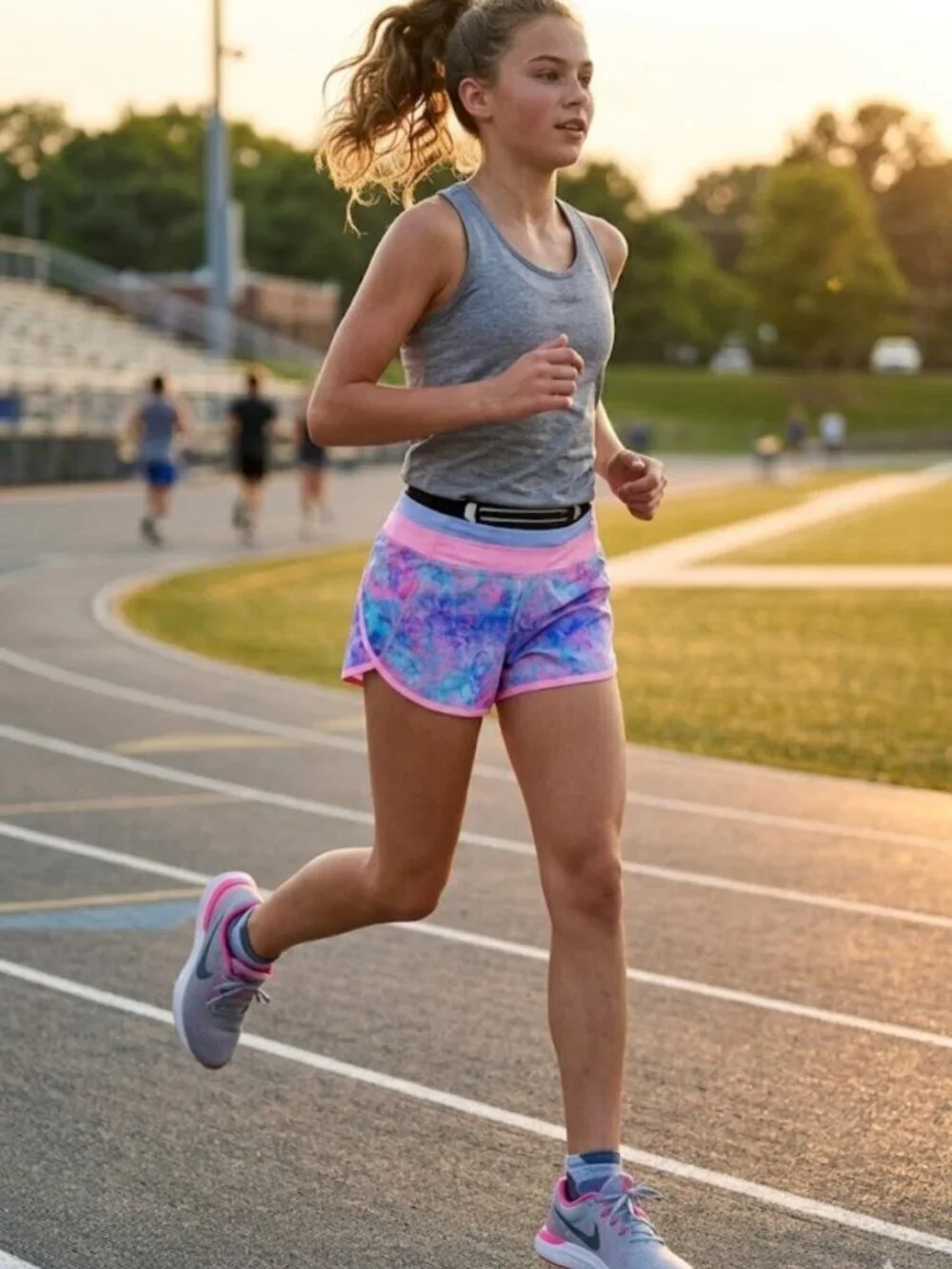 Ivivva Girl by Lululemon 🍋Relay Racer Short drawstring liner pocket size 4 - Picture 2 of 8